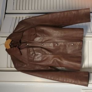 Ladies 100% genuine leather jacket